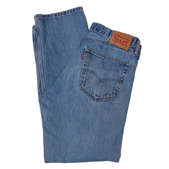 Levi’s 505 36 x 32 Distressed Straight Leg Work Jeans - Picture 2 of 11